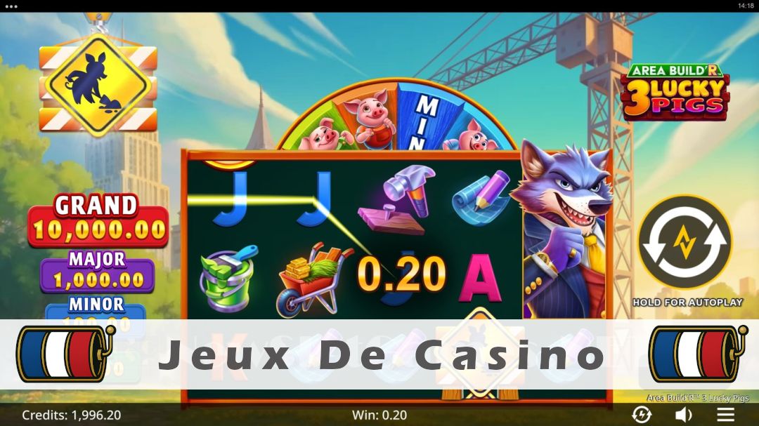 Démo de la machine à sous Area BuildR 3 Lucky Pigs