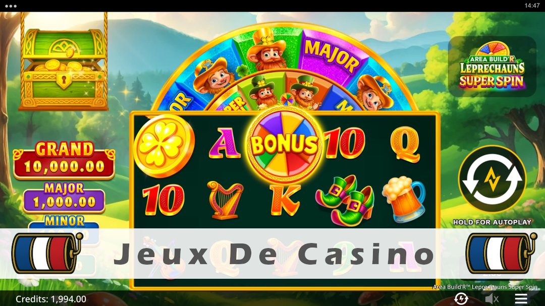 Démo de la machine à sous Area BuildR Leprechauns Super Spin
