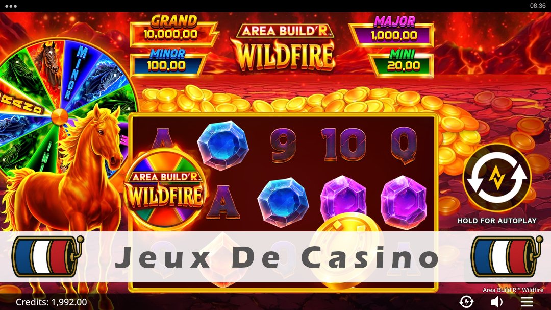 Démo de la machine à sous Area BuildR Wildfire