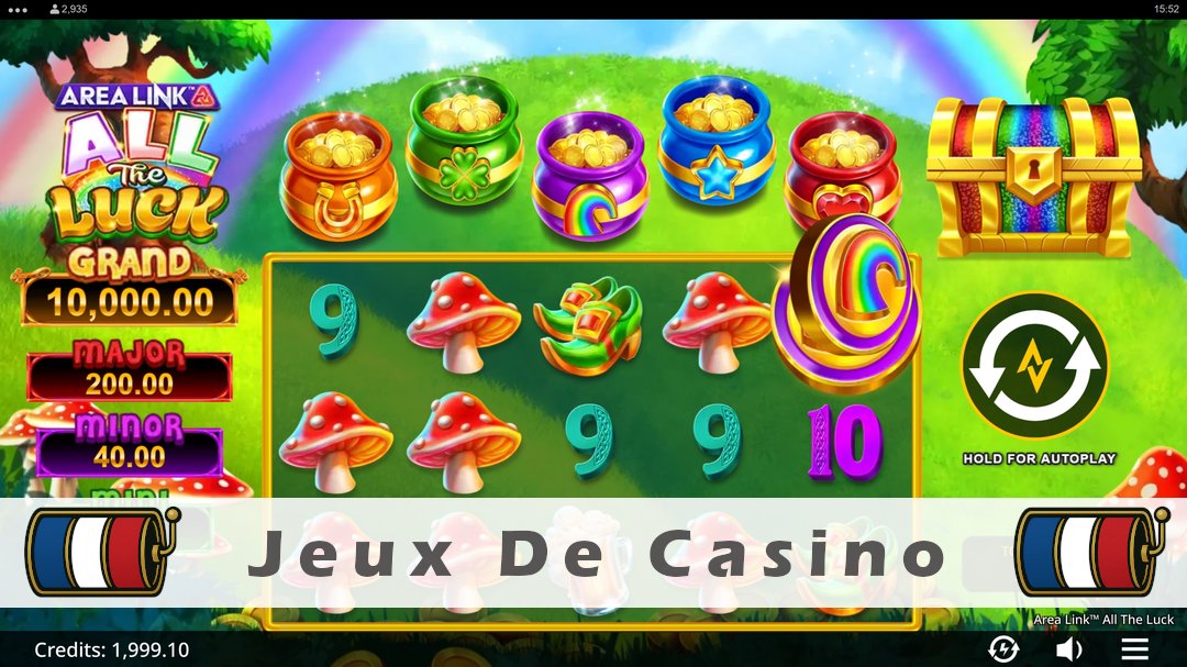 Démo de la machine à sous Area Link All the Luck