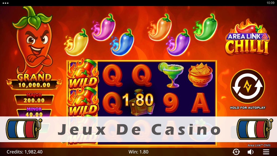 Démo de la machine à sous Area Link Chilli