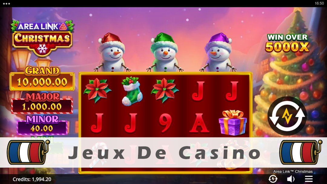 Démo de la machine à sous Area Link Christmas
