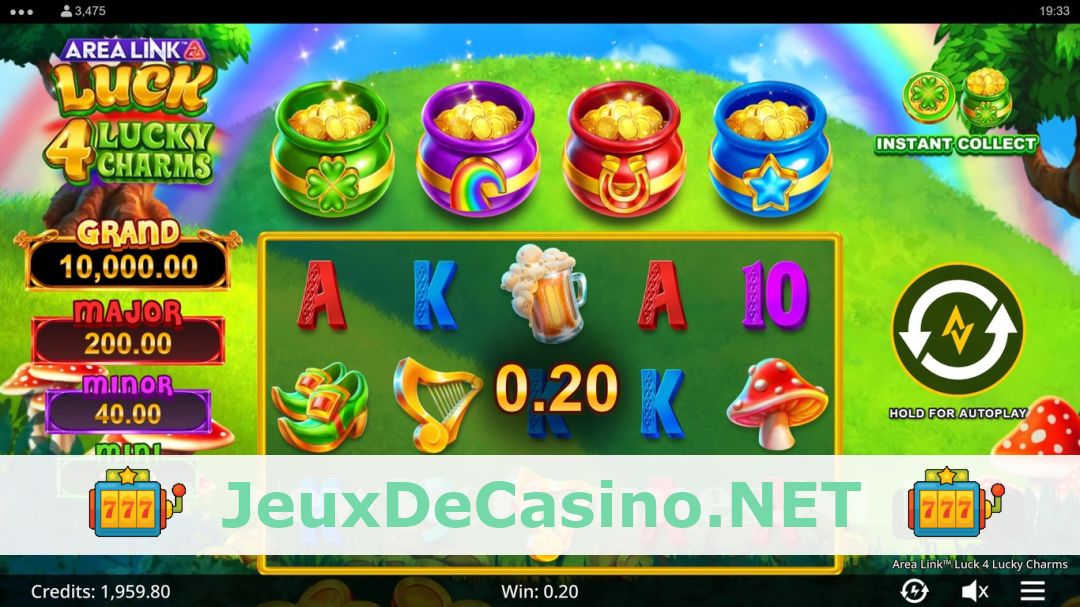 Démo de la machine à sous Area Link Luck 4 Lucky Charms