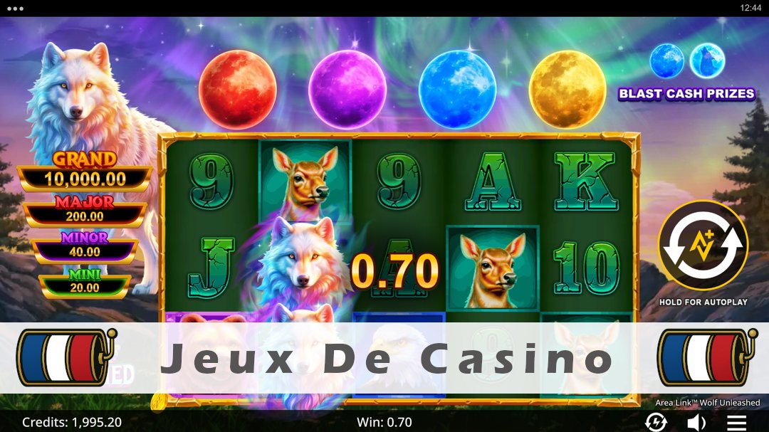 Démo de la machine à sous Area Link Wolf Unleashed