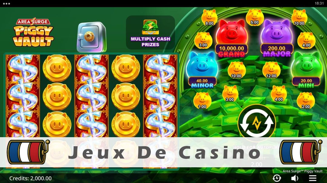 Démo de la machine à sous Area Surge Piggy Vault
