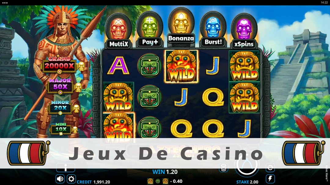 Démo de la machine à sous Aztec Hero