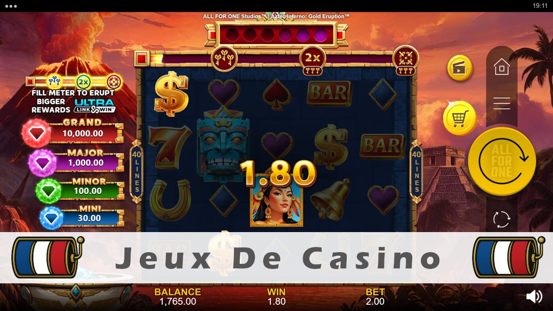 Démo de la machine à sous Aztec Inferno Gold Eruption