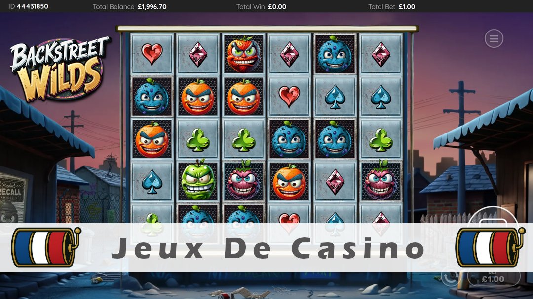 Démo de la machine à sous Backstreet Wilds