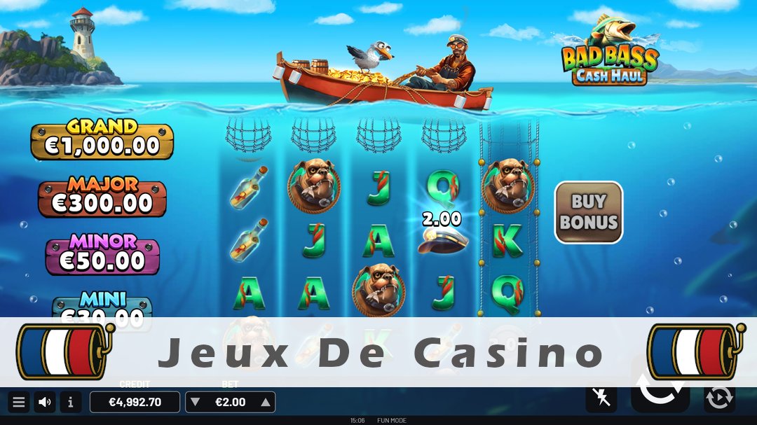 Démo de la machine à sous Bad Bass Cash Haul