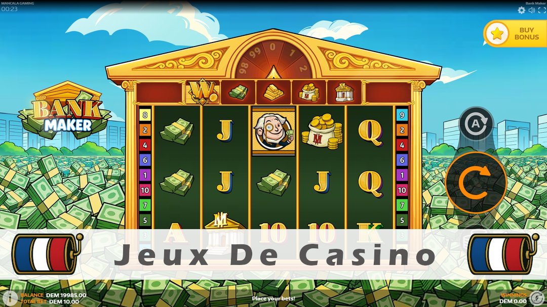 Démo de la machine à sous Bank Maker