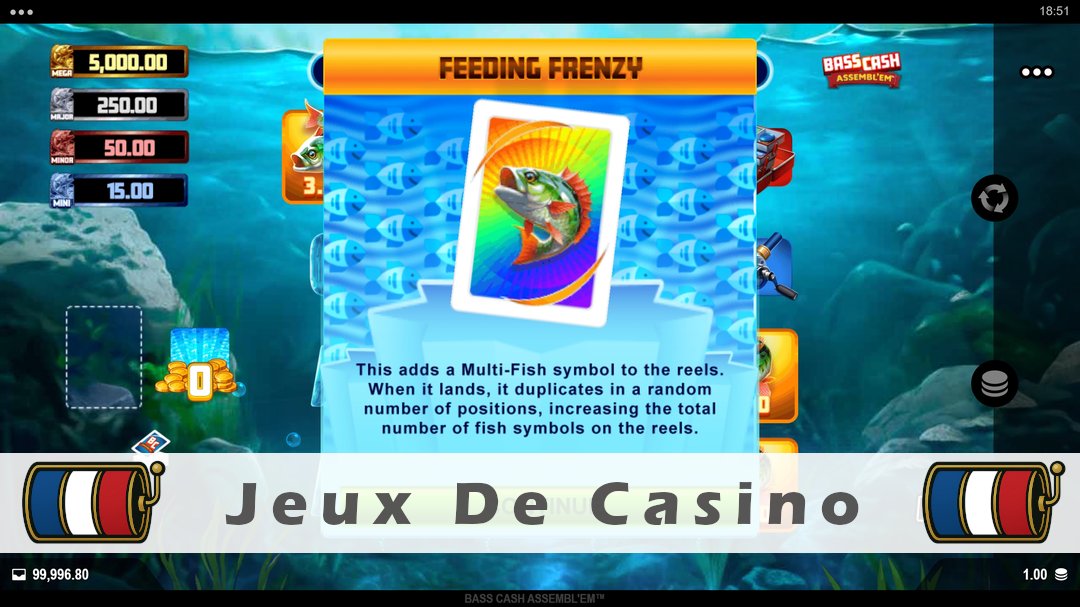 Démo de la machine à sous Bass Cash Assemblem
