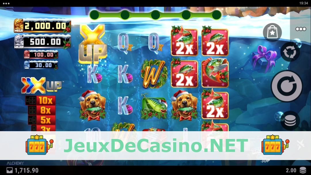 Démo de la machine à sous Bass Cash Christmas X UP