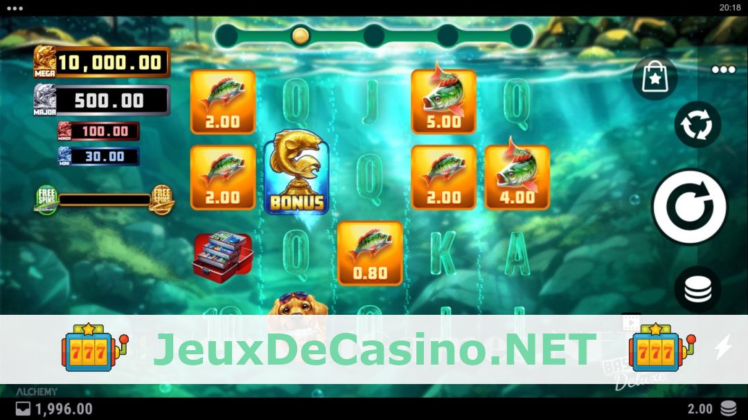 Démo de la machine à sous Bass Cash Deluxe