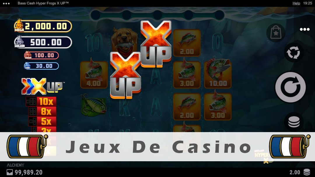 Démo de la machine à sous Bass Cash Hyper Frogs X UP
