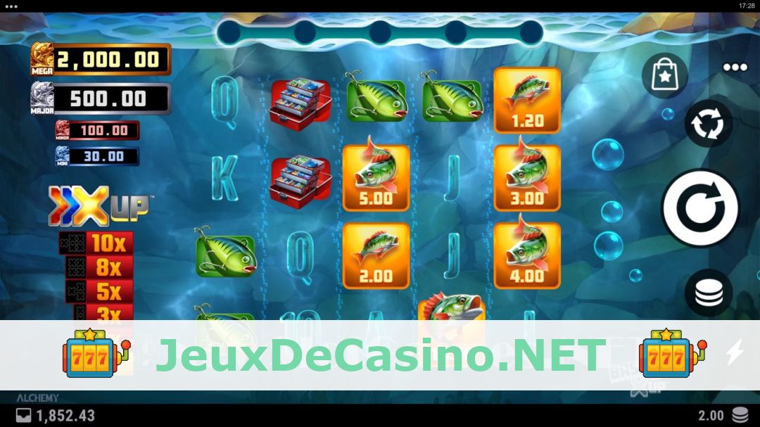 Démo de la machine à sous Bass Cash X UP