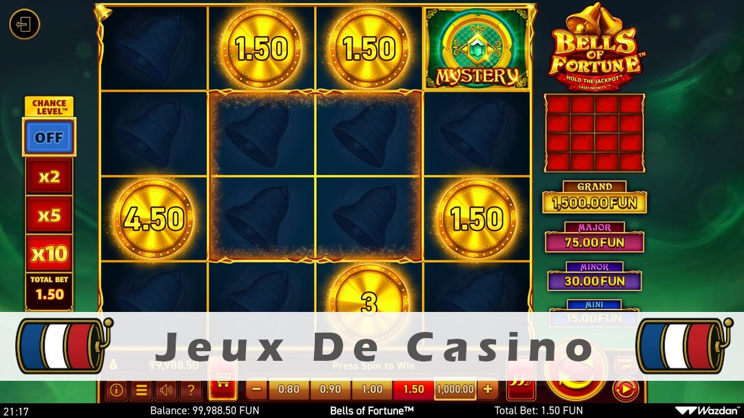 Démo de la machine à sous Bells of Fortune