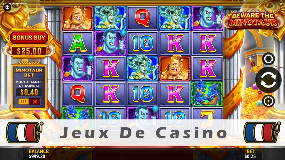 Démo de la machine à sous Beware the Minotaur