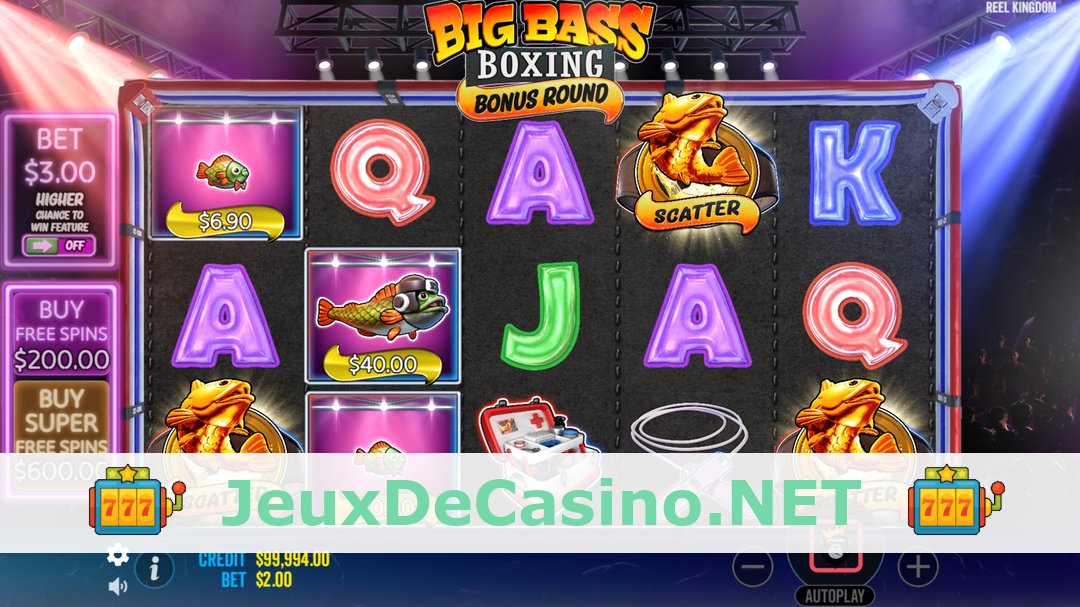 Démo de la machine à sous Big Bass Boxing Bonus Round