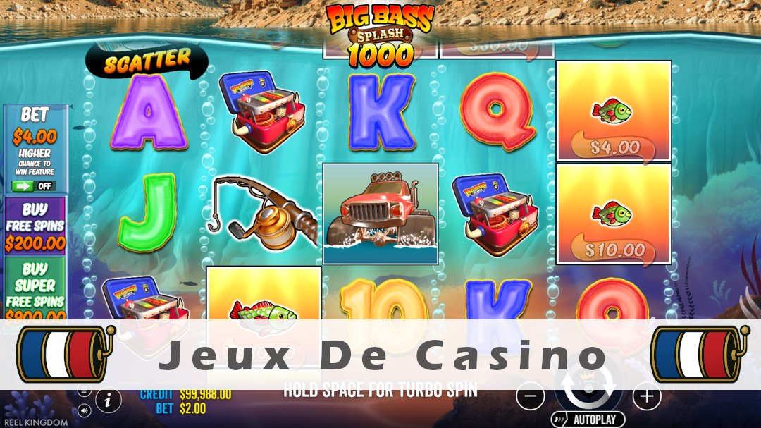 Démo de la machine à sous Big Bass Splash 1000
