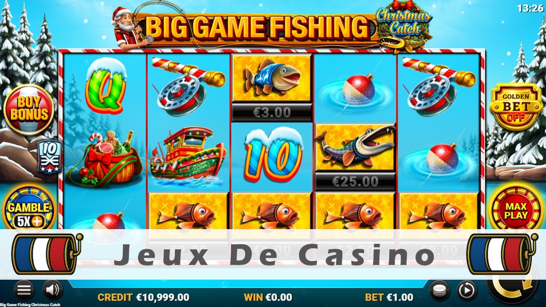 Démo de la machine à sous Big Game Fishing Christmas Catch