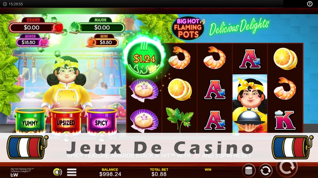 Démo de la machine à sous Big Hot Flaming Pots Delicious Delights