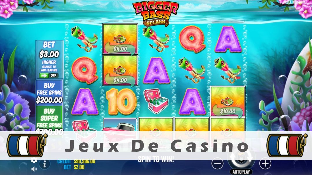 Démo de la machine à sous Bigger Bass Splash
