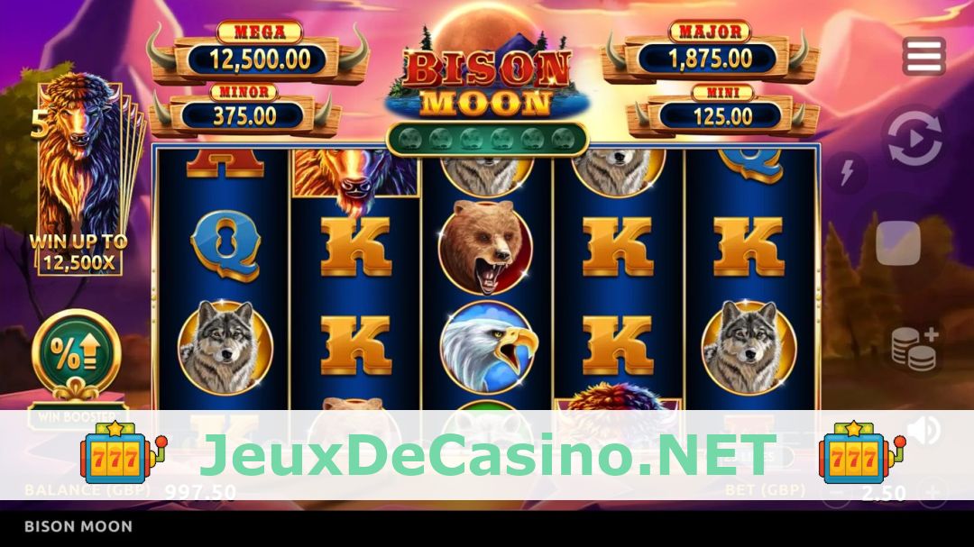 Démo de la machine à sous Bison Moon Ultra Link and Win