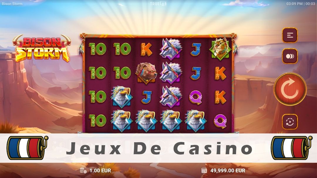 Démo de la machine à sous Bison Storm