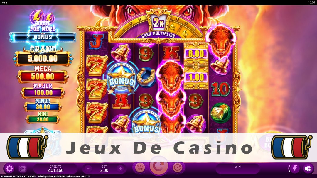 Démo de la machine à sous Blazing Bison Gold Blitz Ultimate Double X