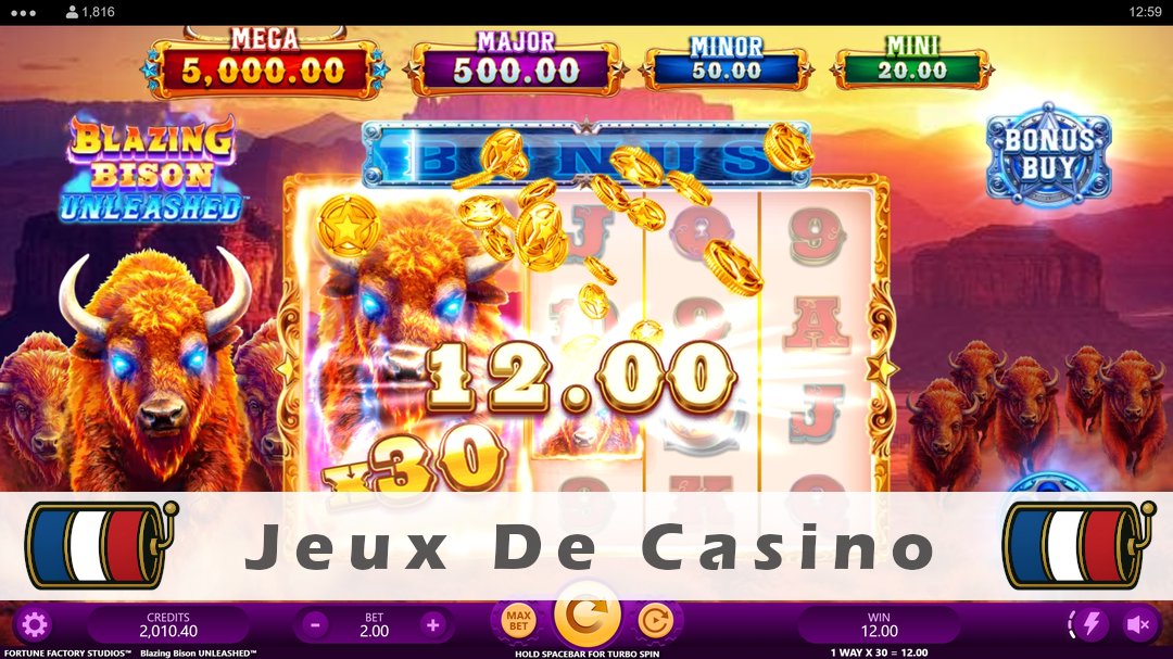 Démo de la machine à sous Blazing Bison Unleashed