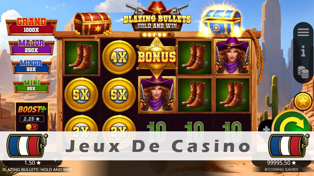 Démo de la machine à sous Blazing Bullets Hold and Win