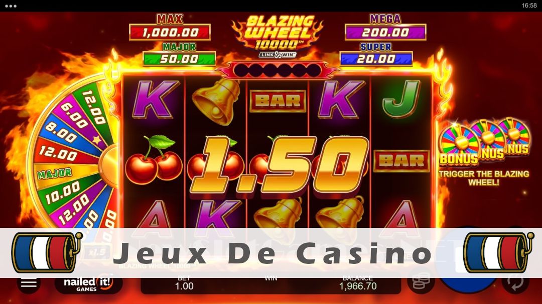 Démo de la machine à sous Blazing Wheel 10000