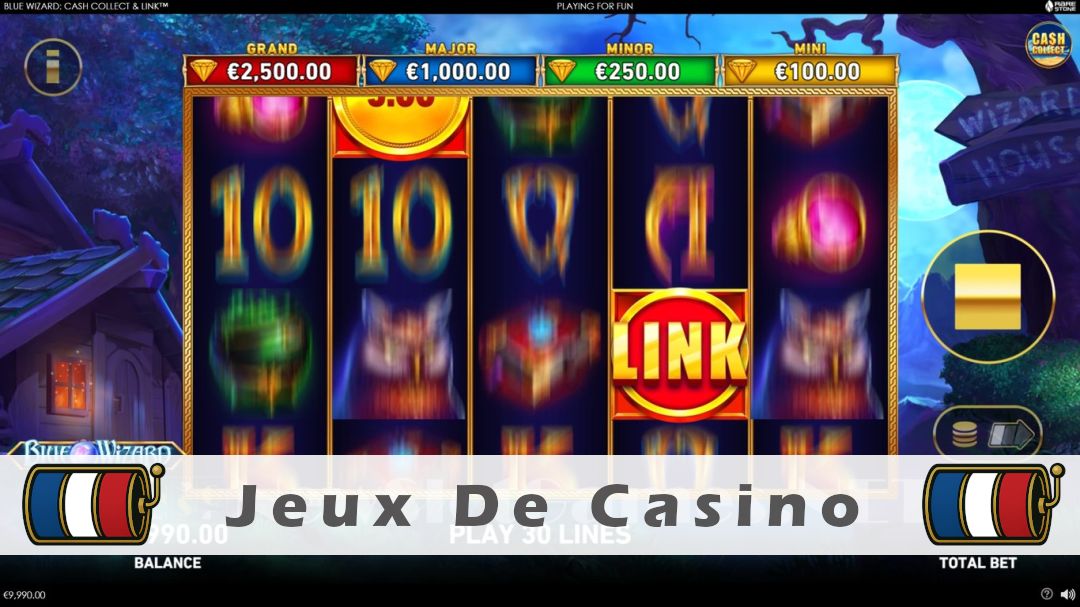 Démo de la machine à sous Blue Wizard Cash Collect & Link