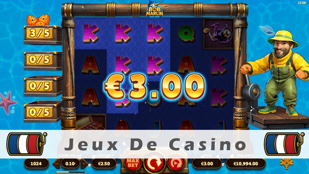 Démo de la machine à sous Bob Marlin Goes Deep
