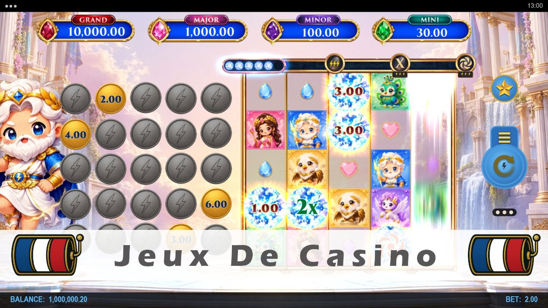 Démo de la machine à sous Bolts of Zeus Coin Grid