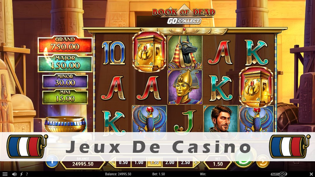 Démo de la machine à sous Book of Dead GO Collect