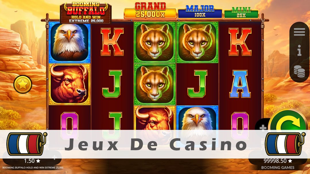 Démo de la machine à sous Booming Buffalo Hold and Win Extreme 25000