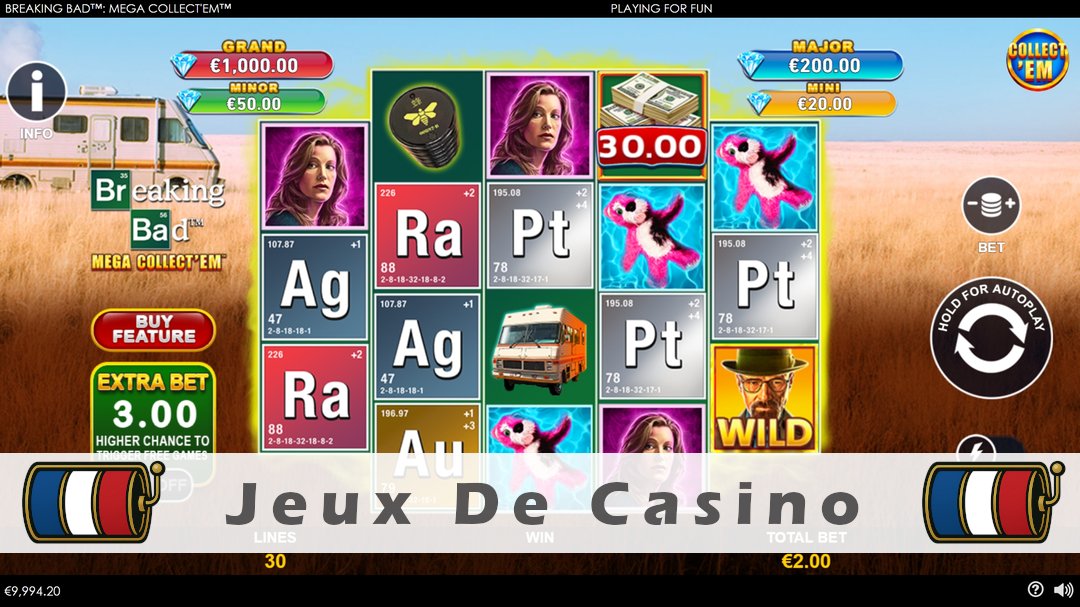 Démo de la machine à sous Breaking Bad Mega Collectem