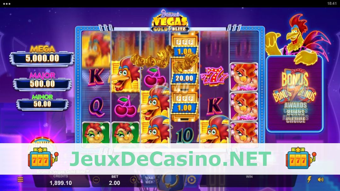 Démo de la machine à sous Brunos Vegas Gold Blitz