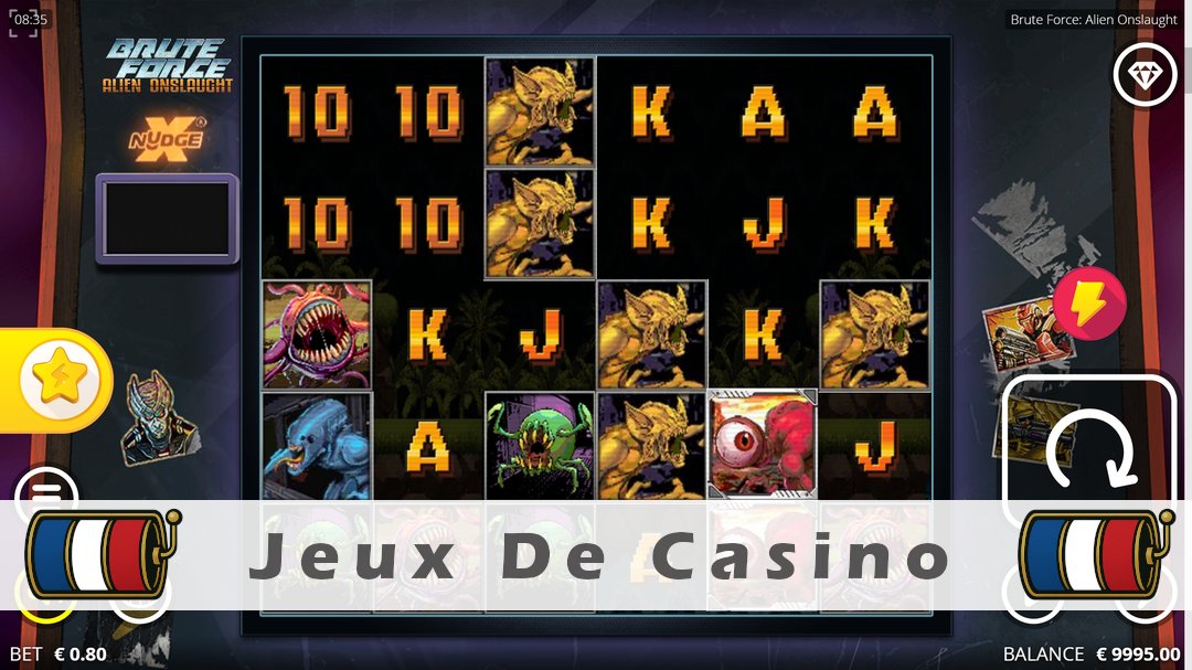 Démo de la machine à sous Brute Force Alien Onslaught