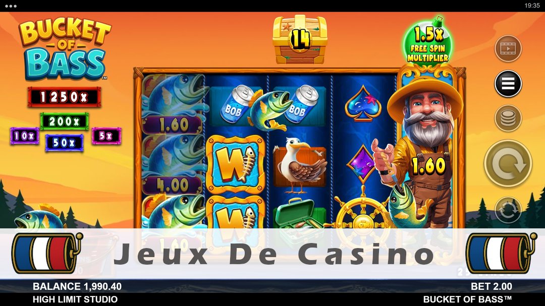 Démo de la machine à sous Bucket of Bass
