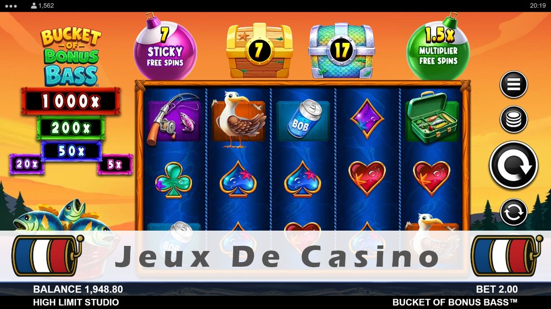 Démo de la machine à sous Bucket of Bonus Bass