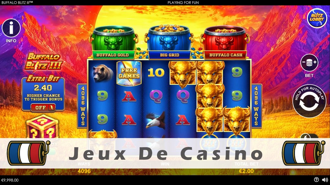 Démo de la machine à sous Buffalo Blitz 3