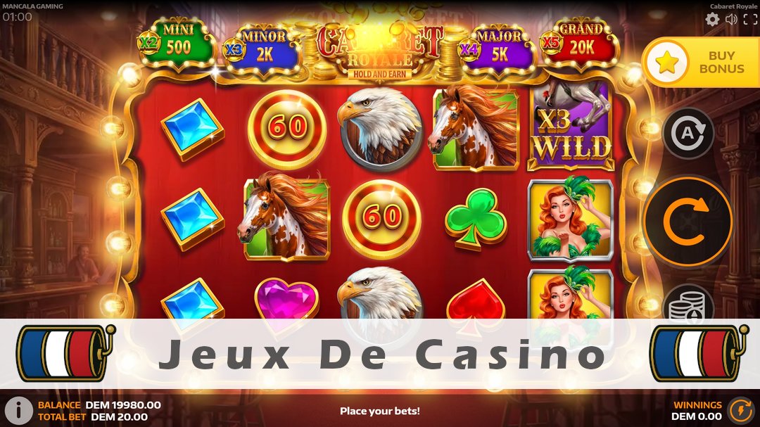 Démo de la machine à sous Cabaret Royale