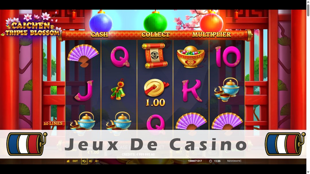 Démo de la machine à sous Caichen Triple Blossom