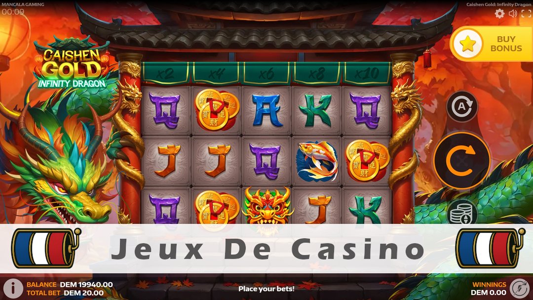 Démo de la machine à sous Caishen Gold Infinity Dragon