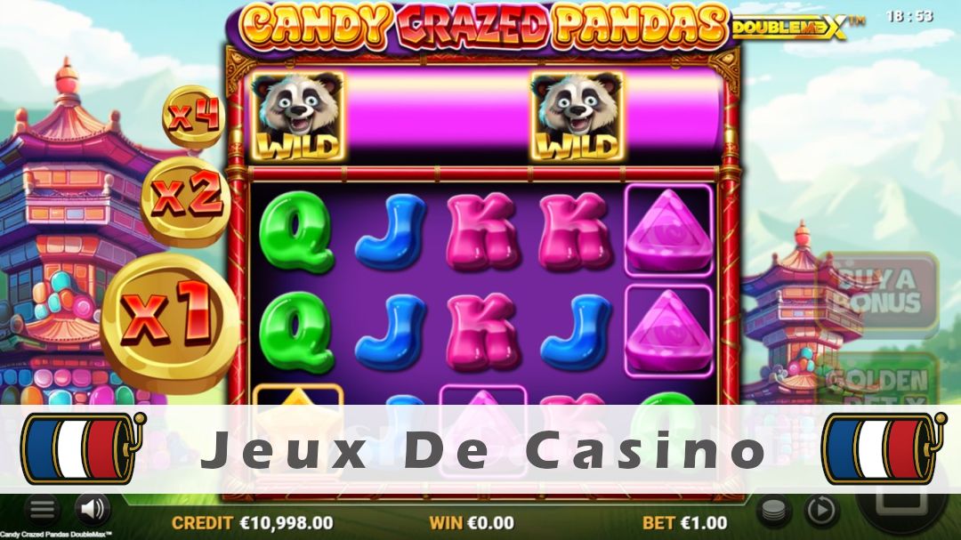 Démo de la machine à sous Candy Crazed Pandas DoubleMax
