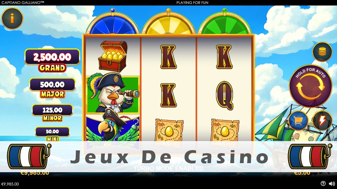 Démo de la machine à sous Capitano Galliano