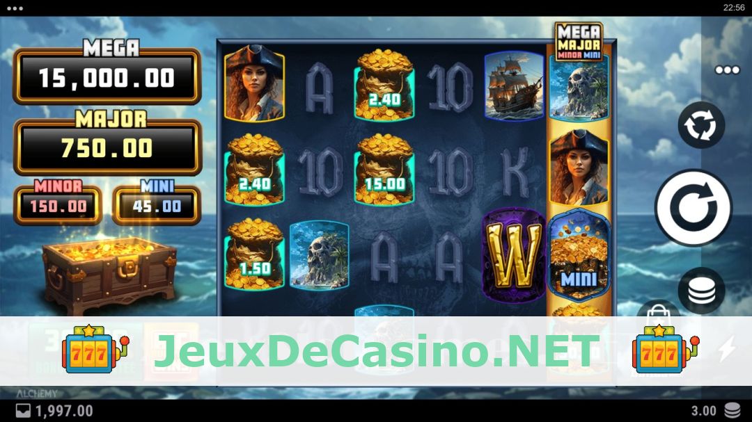 Démo de la machine à sous Captain Bones Big Bounty