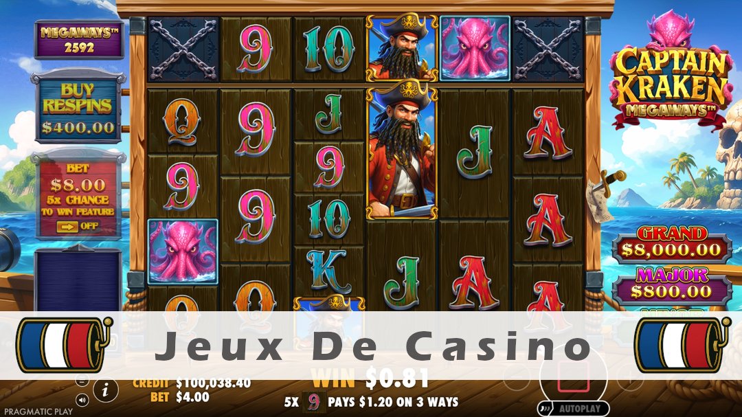 Démo de la machine à sous Captain Kraken Megaways